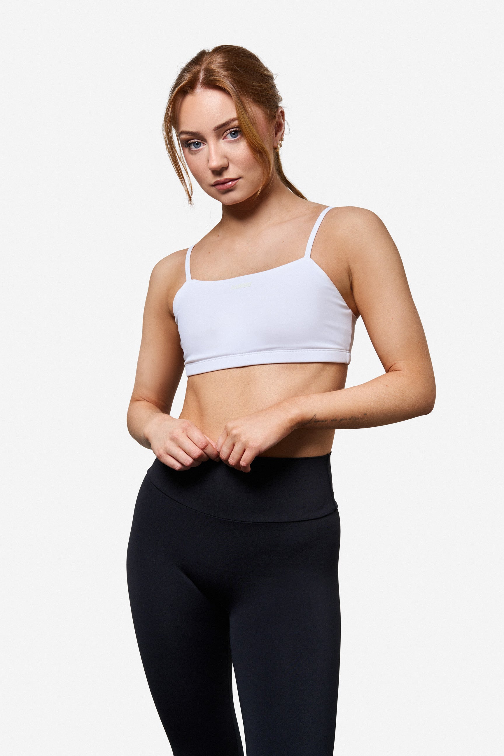 White Bandeau Sports Bra - for dame - Famme - Sports Bra