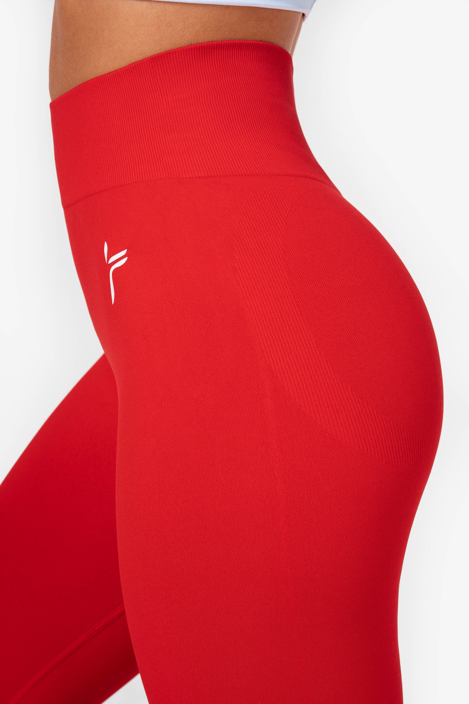 Dark Red Lunge Leggings - for dame - Famme - 